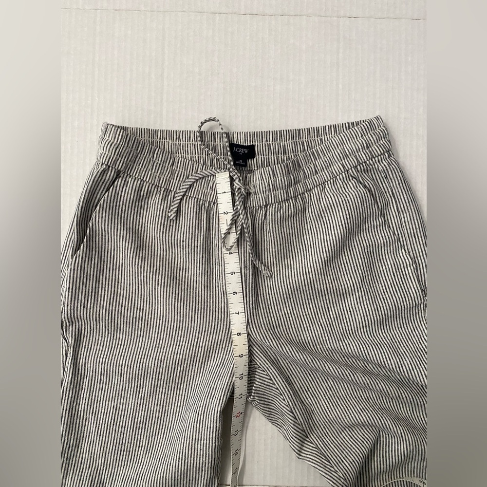 🆕NWT J Crew Linen Cotton Drawstring Pant Size 8 - Picture 7 of 9